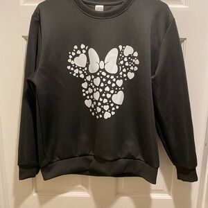 Black Heart Pattern Sweater